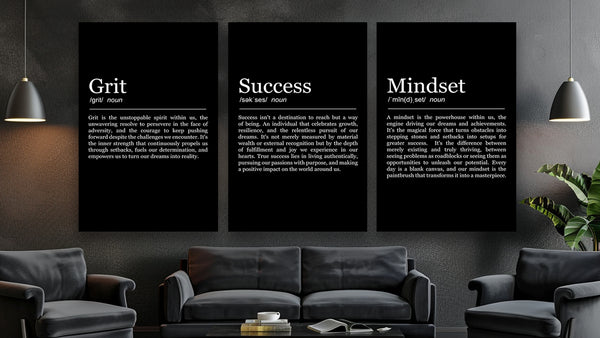 Motivational canvas wall art, Inspirational wall art for home & office, success