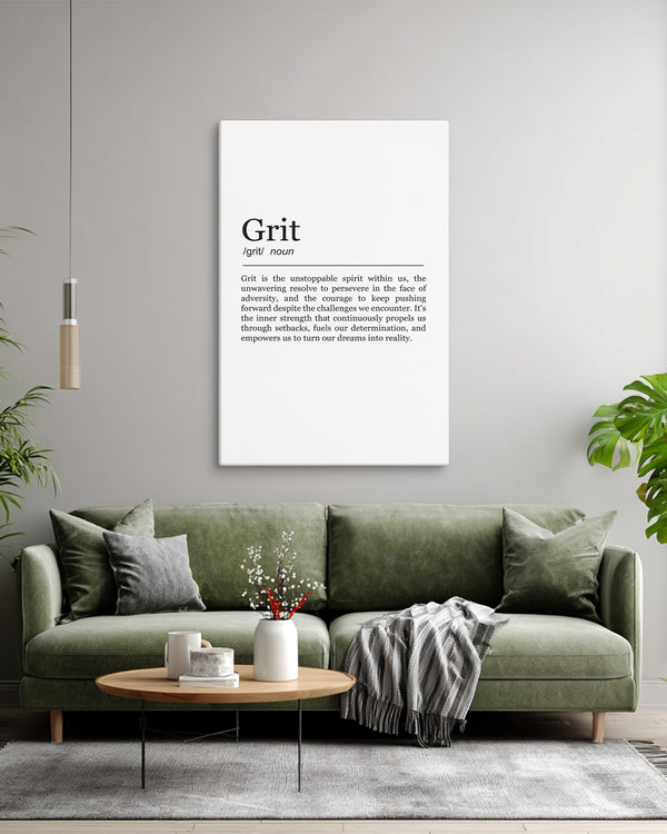 Grit - Defintion Canvas (White Edition)