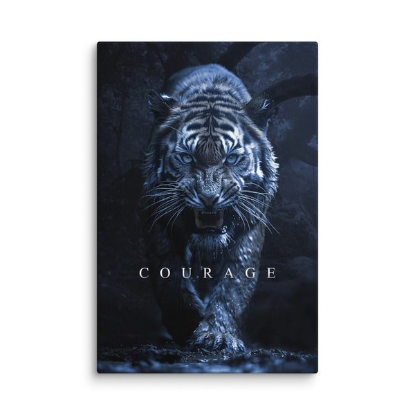 Motivational canvas wall art, Inspirational wall art for home & office, tiger, courage