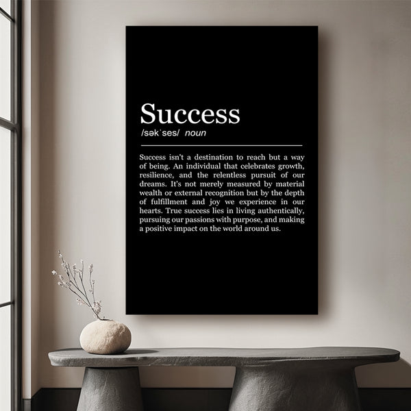 Motivational canvas wall art, Inspirational wall art for home & office, success