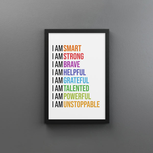 I Am Affirmations (Colorful)
