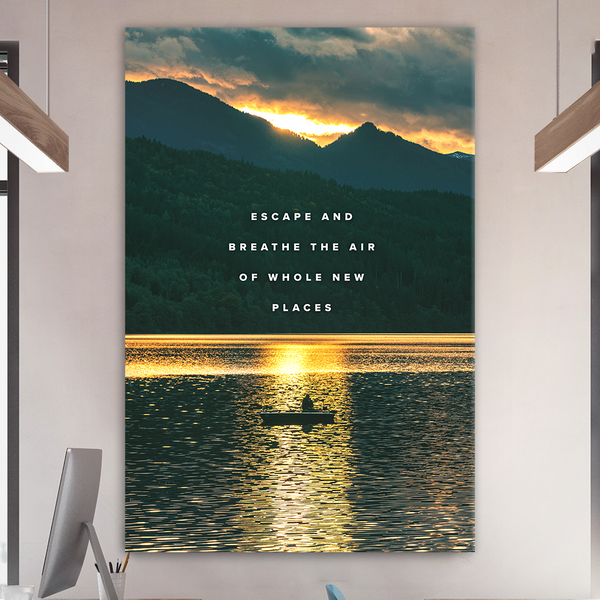 Inspirational quote canvas art for home,
Motivational wall art for workspace