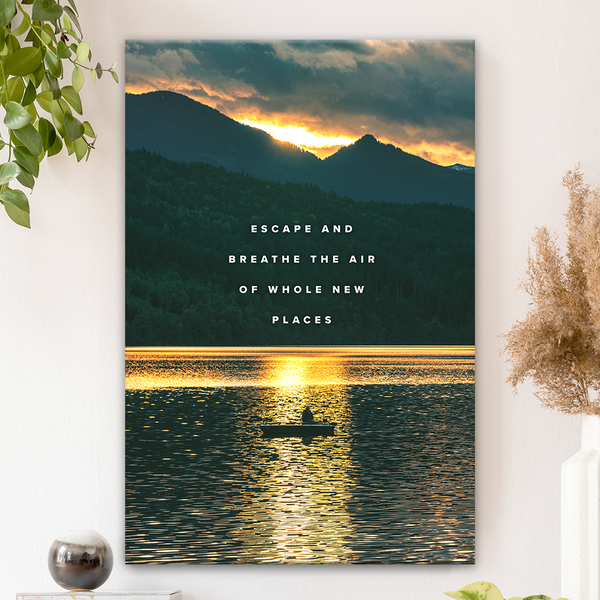 Inspirational quote canvas art for home,
Motivational wall art for workspace