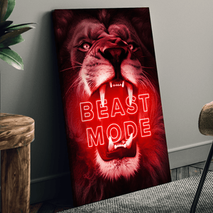 Beast Mode - Motiversity Canvas Wall Art for Luxury Office and Home