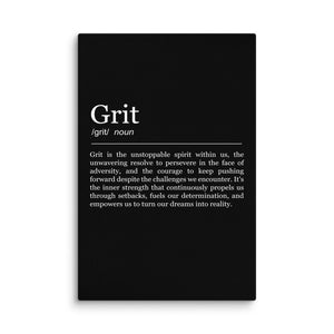 Grit Definition, Motivational Canvas