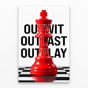 Chess King - Motiversity Canvas Wall Art for Luxury Office and Home