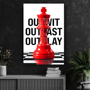 Chess King - Motiversity Canvas Wall Art for Luxury Office and Home