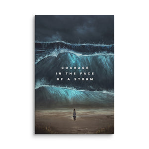Courage In The Storm - Motiversity Canvas Wall Art for Luxury Office and Home