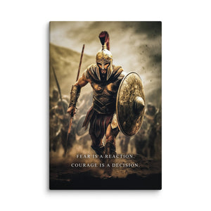 Courage Is A Decision - Motiversity Canvas Wall Art for Luxury Office and Home