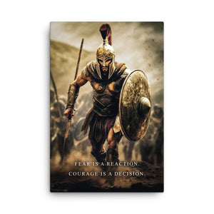 Courage Is A Decision - Motiversity Canvas Wall Art for Luxury Office and Home