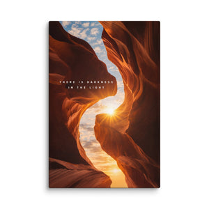Darkness In The Light - Motiversity Canvas Wall Art for Luxury Office and Home
