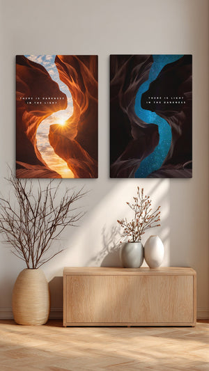 Darkness In The Light - Motiversity Canvas Wall Art for Luxury Office and Home