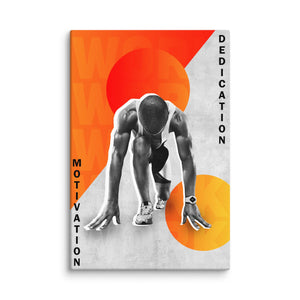 Dedication - Motiversity Canvas Wall Art for Luxury Office and Home