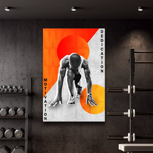 Dedication - Motiversity Canvas Wall Art for Luxury Office and Home