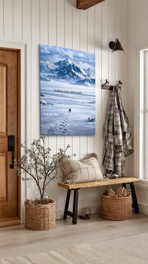 Follow Your Own Path - Motiversity Canvas Wall Art for Luxury Office and Home