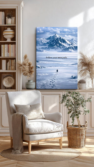 Follow Your Own Path - Motiversity Canvas Wall Art for Luxury Office and Home