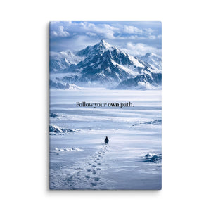 Follow Your Own Path - Motiversity Canvas Wall Art for Luxury Office and Home
