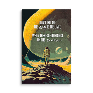 Footsteps On The Moon - Motiversity Canvas Wall Art for Luxury Office and Home