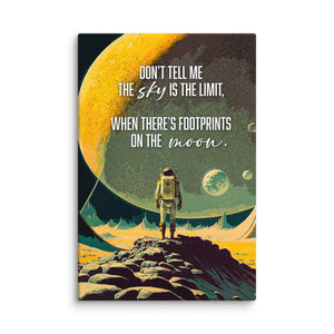 Footsteps On The Moon - Motiversity Canvas Wall Art for Luxury Office and Home