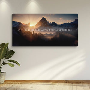 Greatness Emerges - Motiversity Canvas Wall Art for Luxury Office and Home