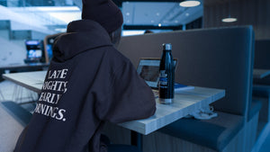 Hoodie - Late Nights, Early Mornings - Motiversity Canvas Wall Art for Luxury Office and Home