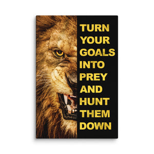Hunt Goals - Motiversity Canvas Wall Art for Luxury Office and Home