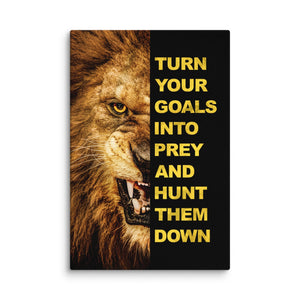 Hunt Goals - Motiversity Canvas Wall Art for Luxury Office and Home