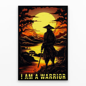 I Am A Warrior - Motiversity Canvas Wall Art for Luxury Office and Home