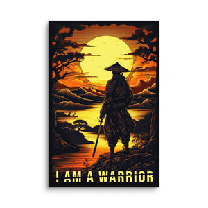 I Am A Warrior - Motiversity Canvas Wall Art for Luxury Office and Home