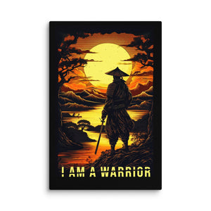 I Am A Warrior - Motiversity Canvas Wall Art for Luxury Office and Home