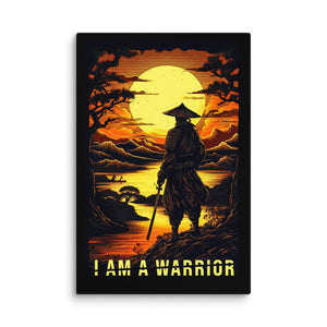 I Am A Warrior - Motiversity Canvas Wall Art for Luxury Office and Home
