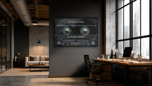 Life Has No Rewind - Motiversity Canvas Wall Art for Luxury Office and Home