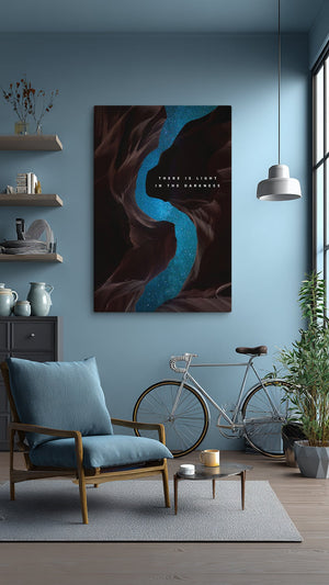 Light In The Darkness - Motiversity Canvas Wall Art for Luxury Office and Home