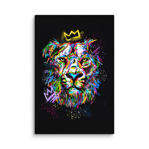 Lion Graffiti - Motiversity Canvas Wall Art for Luxury Office and Home