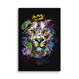 Lion Graffiti - Motiversity Canvas Wall Art for Luxury Office and Home