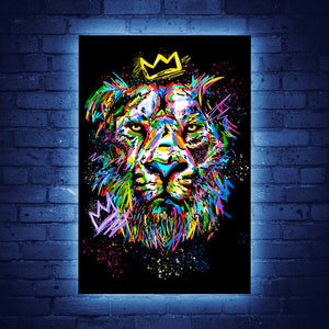 Lion Graffiti - Motiversity Canvas Wall Art for Luxury Office and Home