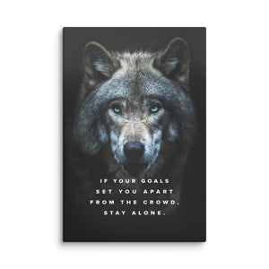 Lone Wolf - Motiversity Canvas Wall Art for Luxury Office and Home