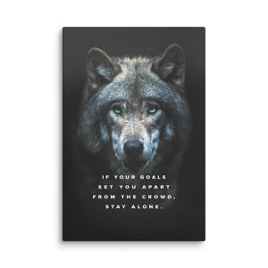 Lone Wolf - Motiversity Canvas Wall Art for Luxury Office and Home