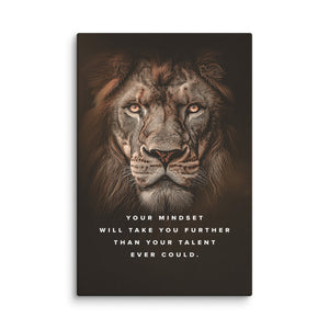 Mindset Beats Talent - Motiversity Canvas Wall Art for Luxury Office and Home