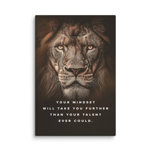 Mindset Beats Talent - Motiversity Canvas Wall Art for Luxury Office and Home