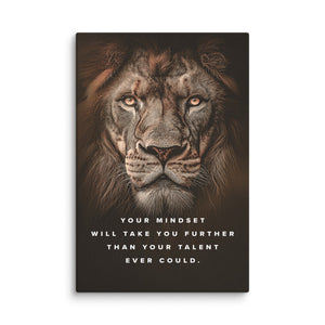 Mindset Beats Talent - Motiversity Canvas Wall Art for Luxury Office and Home