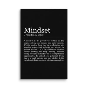 Mindset Definition Set - Motiversity Canvas Wall Art for Luxury Office and Home