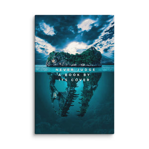 Never Judge - Motiversity Canvas Wall Art for Luxury Office and Home