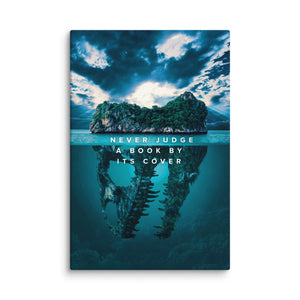 Never Judge - Motiversity Canvas Wall Art for Luxury Office and Home