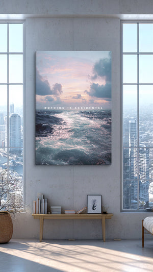 Nothing Is Accidental - Motiversity Canvas Wall Art for Luxury Office and Home