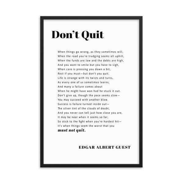 Don't Quit