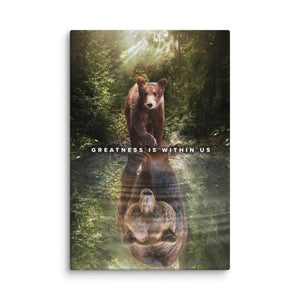 Reflections of Greatness - Motiversity Canvas Wall Art for Luxury Office and Home