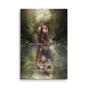 Reflections of Greatness - Motiversity Canvas Wall Art for Luxury Office and Home