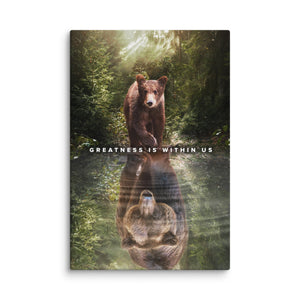 Reflections of Greatness - Motiversity Canvas Wall Art for Luxury Office and Home