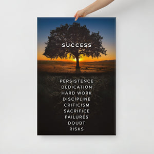 Roots To Success - Motiversity Canvas Wall Art for Luxury Office and Home